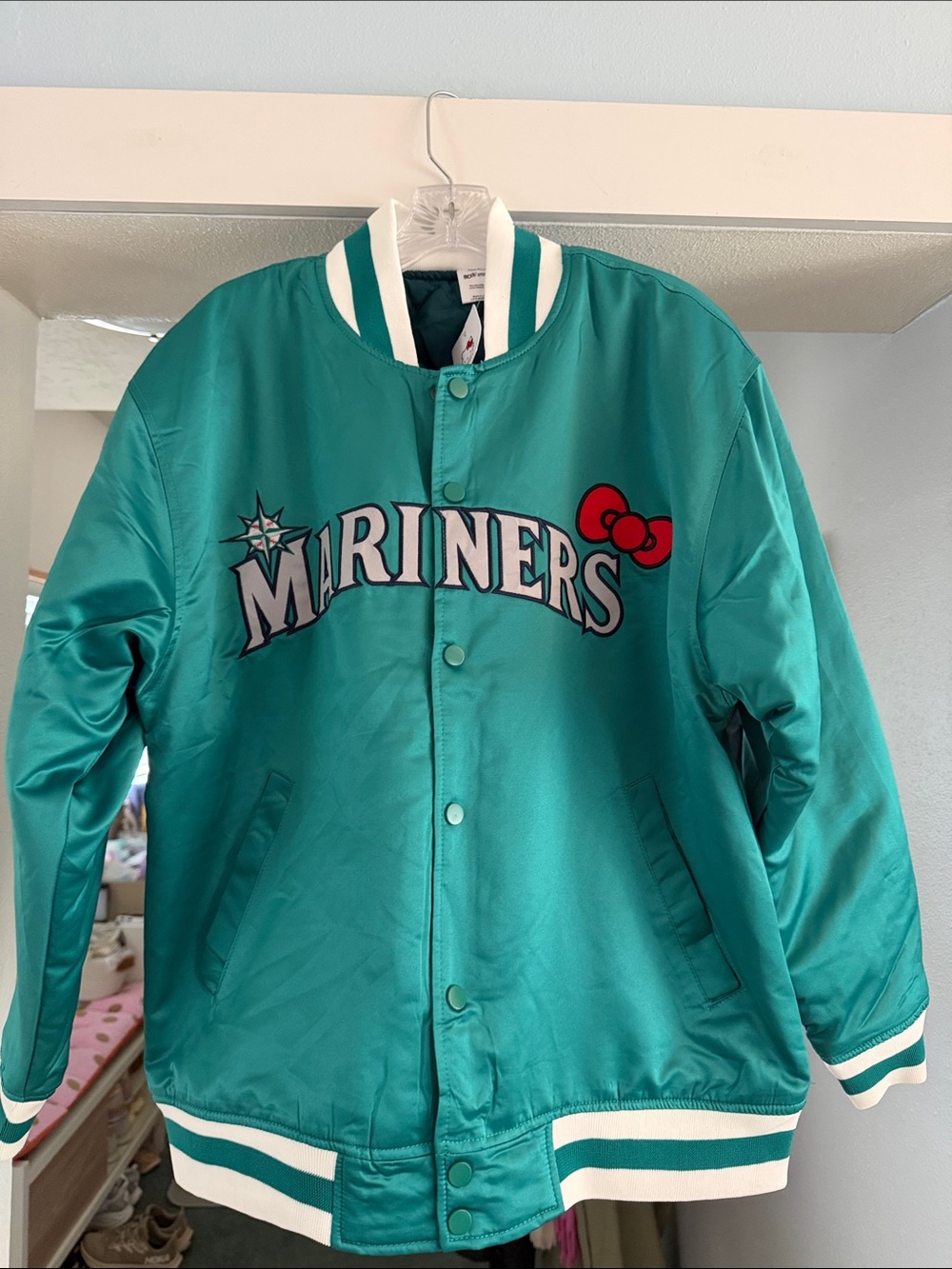 Seattle Mariners Hello Kitty Jacket with Hello Kitty Bow